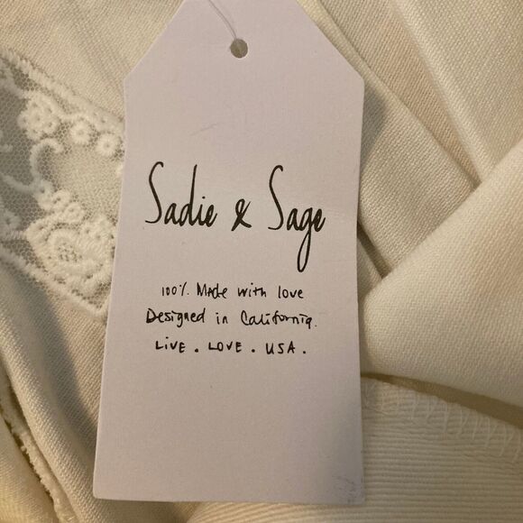 NWT Sadie & Sage Shorts Women Sz S White Twill Cotton Stretch‎ Belted Paperbag - Picture 5 of 12